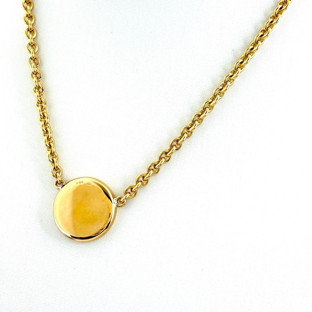 BVLGARI Bulgari Necklace, Yellow Gold (YG), Pendant 750, Onyx, Women's. - Picture 2 of 5
